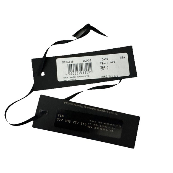 Versace Men Loafers Size 40 Black Gold Studded Genuine Leather Italy Shoes - Picture 7 of 7